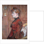 Portrait Study of a Woman in Profile, 1890 by Henri de Toulouse-Lautrec