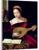 Mary Magdalene Playing the Lute by Master of the Female Half Lengths