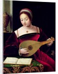 Mary Magdalene Playing the Lute by Master of the Female Half Lengths
