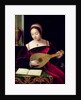 Mary Magdalene Playing the Lute by Master of the Female Half Lengths