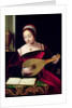 Mary Magdalene Playing the Lute by Master of the Female Half Lengths