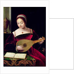 Mary Magdalene Playing the Lute by Master of the Female Half Lengths