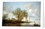 River Landscape, 1645 by Salomon van Ruisdael or Ruysdael