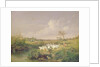 Geese Grazing, 1854 by Otto Speckter