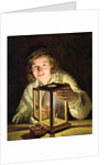 The Young Stableboy with a Stable Lamp, 1824 by Ferdinand Georg Waldmuller