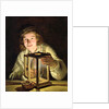 The Young Stableboy with a Stable Lamp, 1824 by Ferdinand Georg Waldmuller