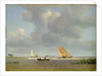 A fresh breeze on the Elbe, c.1830 by Adolf Vollmer