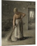 A Farmer's wife sweeping, 1867 by Jean-Francois Millet