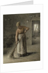 A Farmer's wife sweeping, 1867 by Jean-Francois Millet