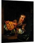 Boy with Pancakes by Godfried Schalcken