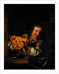 Boy with Pancakes by Godfried Schalcken