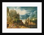 Mountainous Landscape with the Road to Emmaus, 1597 by Lucas van Valckenborch