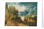 Mountainous Landscape with the Road to Emmaus, 1597 by Lucas van Valckenborch