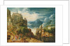 Mountainous Landscape with the Road to Emmaus, 1597 by Lucas van Valckenborch