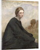 The brooding girl, c.1857 by Jean Baptiste Camille Corot