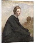 The brooding girl, c.1857 by Jean Baptiste Camille Corot