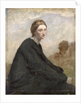 The brooding girl, c.1857 by Jean Baptiste Camille Corot