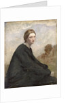 The brooding girl, c.1857 by Jean Baptiste Camille Corot