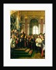 The Proclamation of Wilhelm as Kaiser of the new German Reich, in the Hall of Mirrors at Versailles on 18th January 1871, 1885 by Anton Alexander von Werner