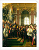 The Proclamation of Wilhelm as Kaiser of the new German Reich, in the Hall of Mirrors at Versailles on 18th January 1871, 1885 by Anton Alexander von Werner