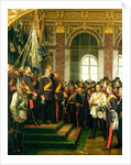 The Proclamation of Wilhelm as Kaiser of the new German Reich, in the Hall of Mirrors at Versailles on 18th January 1871, 1885 by Anton Alexander von Werner