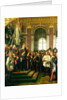 The Proclamation of Wilhelm as Kaiser of the new German Reich, in the Hall of Mirrors at Versailles on 18th January 1871, 1885 by Anton Alexander von Werner