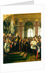 The Proclamation of Wilhelm as Kaiser of the new German Reich, in the Hall of Mirrors at Versailles on 18th January 1871, 1885 by Anton Alexander von Werner