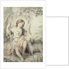The Young John the Baptist with the Lamb in a Rocky Landscape by Bartolome Esteban Murillo