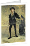 Jean Baptiste Faure in the Opera 'Hamlet' by Ambroise Thomas, 1877 by Edouard Manet