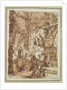 Preparatory drawing for plate number VIII of the 'Carceri al'Invenzione' series by Giovanni Battista Piranesi