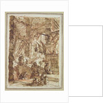 Preparatory drawing for plate number VIII of the 'Carceri al'Invenzione' series by Giovanni Battista Piranesi