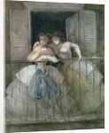 Girls on the Balcony by Constantin Guys