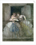 Girls on the Balcony by Constantin Guys