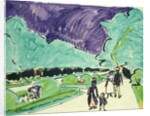 Entrance to a large garden in Dresden, 1905 by Ernst Ludwig Kirchner
