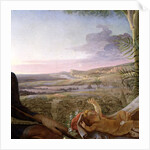 Christ child and landscape from 'Rest on the Flight into Egypt', 1805-06 by Philipp Otto Runge