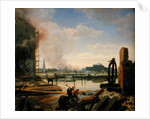 Hamburg after the Fire of 1842, 1842 by Johann Martin Gensler