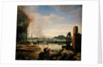 Hamburg after the Fire of 1842, 1842 by Johann Martin Gensler