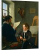 Hermann Kauffmann and Georg Haeselich in Kauffmanns Munich Studio, 1830 by Hermann Kauffmann