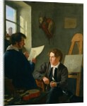 Hermann Kauffmann and Georg Haeselich in Kauffmanns Munich Studio, 1830 by Hermann Kauffmann
