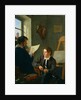 Hermann Kauffmann and Georg Haeselich in Kauffmanns Munich Studio, 1830 by Hermann Kauffmann
