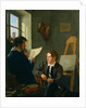 Hermann Kauffmann and Georg Haeselich in Kauffmanns Munich Studio, 1830 by Hermann Kauffmann