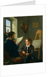 Hermann Kauffmann and Georg Haeselich in Kauffmanns Munich Studio, 1830 by Hermann Kauffmann