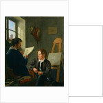Hermann Kauffmann and Georg Haeselich in Kauffmanns Munich Studio, 1830 by Hermann Kauffmann