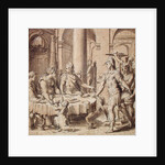 The Banquet of Dido and Aeneas, model for a tapestry in the Story of Aeneas series, c.1532 by Perino del Vaga