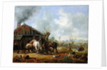 The Village Blacksmith, 1826 by Heinrich Burkel