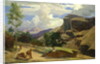 Italian Landscape by Johann Wilhelm Schirmer