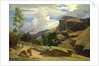 Italian Landscape by Johann Wilhelm Schirmer
