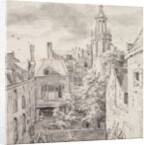 View of the Courtyard of the House of the Archers of the St. Sebastian Guild on the Singel in Amsterdam by Jacob Isaaksz. or Isaacksz. van Ruisdael