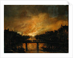 Blaze in Amsterdam by Aert van der Neer