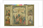 Triptych depicting the Crucifixion of Christ, c.1350 by Master of Cologne